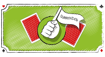 Hvad er forskellen på tidlig og sen overgivelse (surrender) i blackjack? Har det nogen betydning for hvor meget man kan vinde? Få det fulde overblik her.