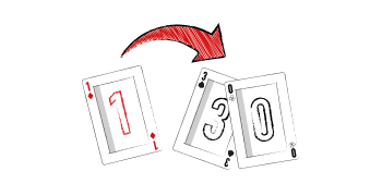 Det spanske spil ”En-og-tredive” minder på mange måder om blackjack. Målet med spillet er at komme så tæt på 31 med tre kort i samme kulør.