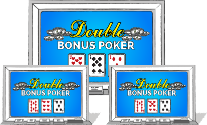 Double Bonus Poker har en moderat varians. Det påvirker den mænge penge du skal bruge for at spille succesfuldt