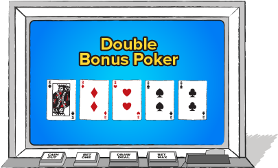 Den fulde version af Double Bonus Poker giver 10 til en for et Fuldt Hus, 7 til 1 for en Flush og 5 til 1 for en Straight.