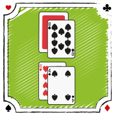 Hvordan flyder beslutningsprocessen i blackjack, når du sidder med 10-4 og dealerens åbne kort er en 10’er? Læs svaret her ➔