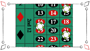 I roulette er en split et væddemål på mere end et tal. Man gør det ved at placere sine jetoner på linjen mellem to tal