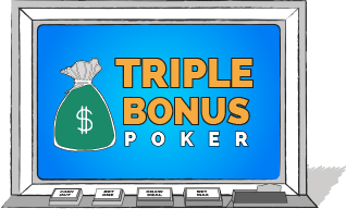 Tripple bonus poker har en volatil varians der gør det nærmest umuligt at spille
