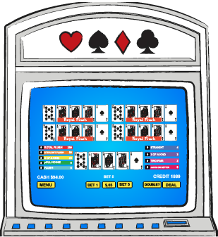 På langt de fleste casinoer er der udgaver af video poker hvor man kan spille tre, fem, 10, 50 ja endda 100 spil ad gangen.