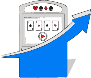 I video poker med en progressiv jackpot ændrer kravene til din pengebeholdning, variansen og strategien sig konstant.