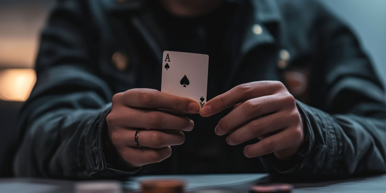 Ace of Spades pa en blackjack 