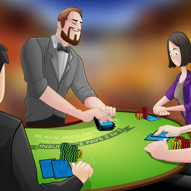 blackjack dealer