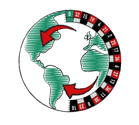Indtil midten af det 20’ende århundrede var Monte Carlo og Las Vegas de mest kendte steder man kunne spille roulette i verden. Derefter gik spillet sin sejrsgang over hele verden