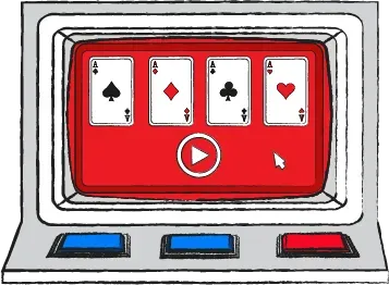 I video poker er der ret store udsving i tilbagebetalingsprocenten. Den laveste er omkring 95 procent og i de bedste tilfælde ligger den over 100 procent.