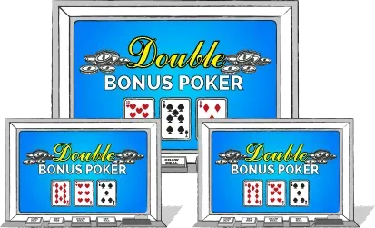 Double Bonus Poker har en moderat varians. Det påvirker den mænge penge du skal bruge for at spille succesfuldt