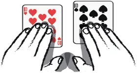 Trin 2: Skal jeg lave en split eller ej? Hvis man sidder med et par i blackjack, så bør man altid overveje at dele det i to nye hænder