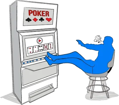 Liste med flere eksempler på afkast / tilbagebetalingsprocenter, husets fordel og totaler i video poker.