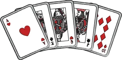 I video poker kan der gå lange perioder uden at man får en Royal Flush, ofte længere end sandsynligheden dikterer.