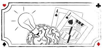 En kronologisk liste over personligheder og deres bidrag til spillet blackjack