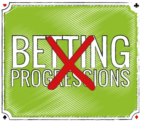 Der er intet belæg for at indsatssystemer med progression giver nogen som helst fordel tilspilleren i blackjack