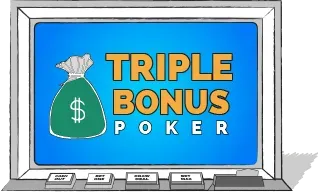 Tripple bonus poker har en volatil varians der gør det nærmest umuligt at spille