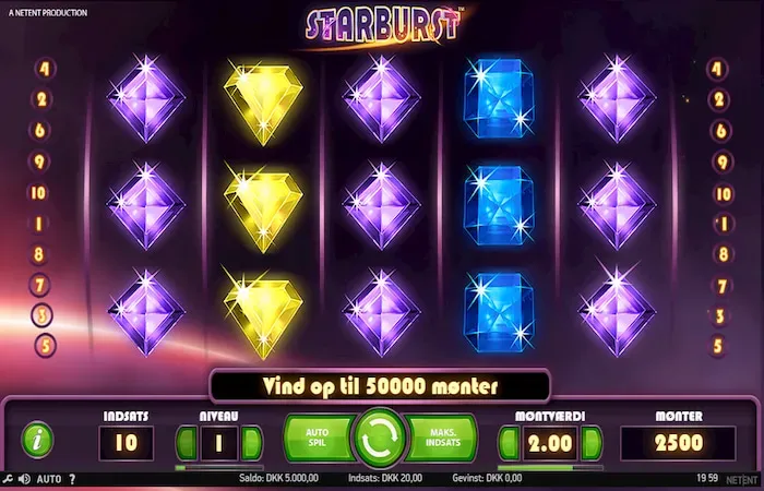 starburst fra NetEnt